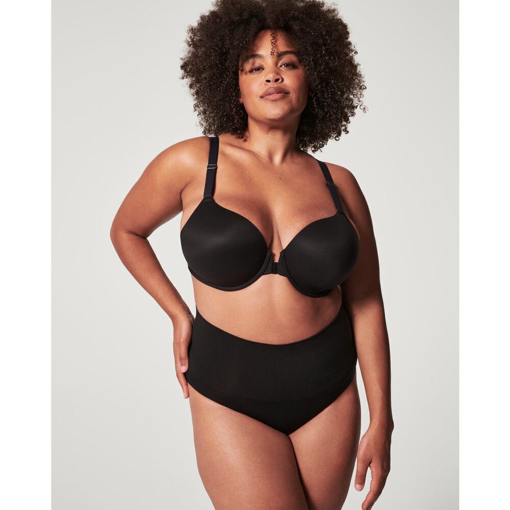 Spanx Adjustable Straps Smooth Full Coverage Bra Comfort Black Size 40DD NWOT